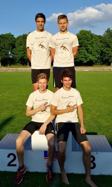Die Schwäbischen Meister über 4x400 Meter