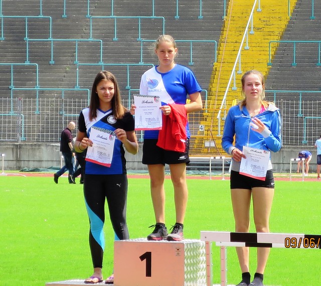 Siegerehrung mit Paula Nägler