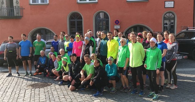 Teilnehmer des ersten Schnupperlaufes